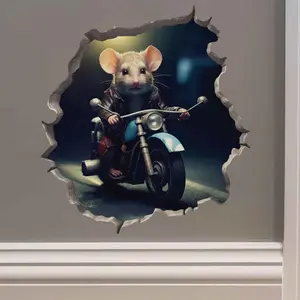 Motorcycle Mouse Hole Decal