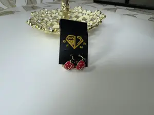 14K GOLD FILLED LADY BUG HOOP EARRINGS