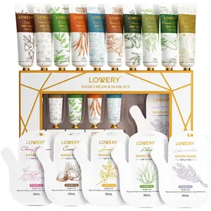 Hand Cream and Hand Mask Gift Set - 16Pc Lotions