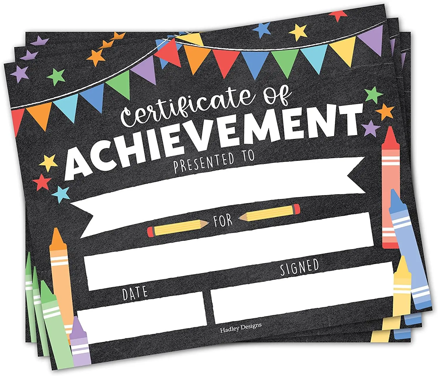 Kids Certificate of Achievement | Set of 25 | Trophies & Awards Great Behavior Positive Behavior