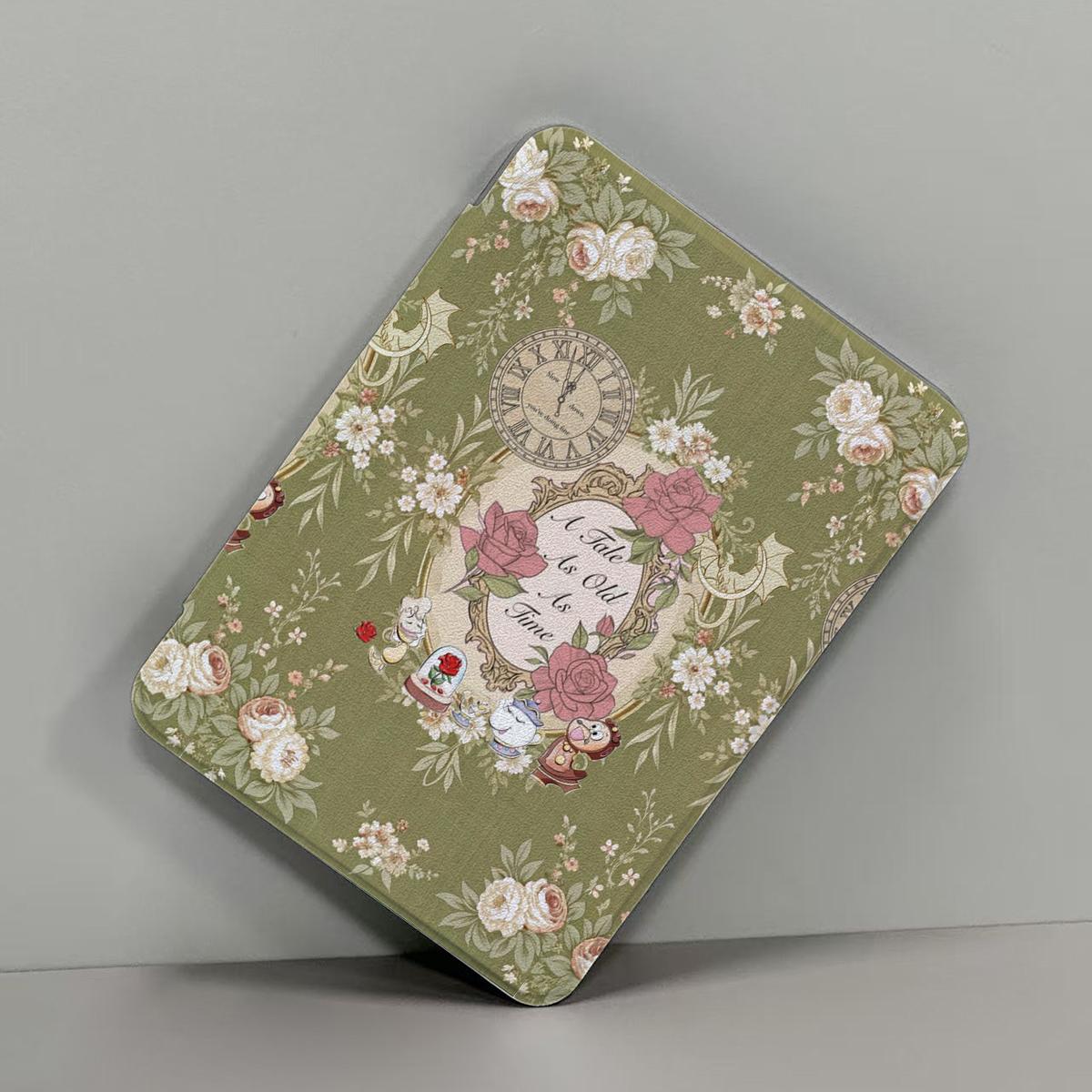 Chic Hand Drawn Aesthetic Kindle Case - Slim PU Leather Cover, Soft Back, Auto Wake/Sleep, Durable Tablet Casing for 6in, 6.8in, 7in Devices: Paperwhite 11th/12th Gen, Kindle 2022/2024, Tablet Computer Accessory, Protection