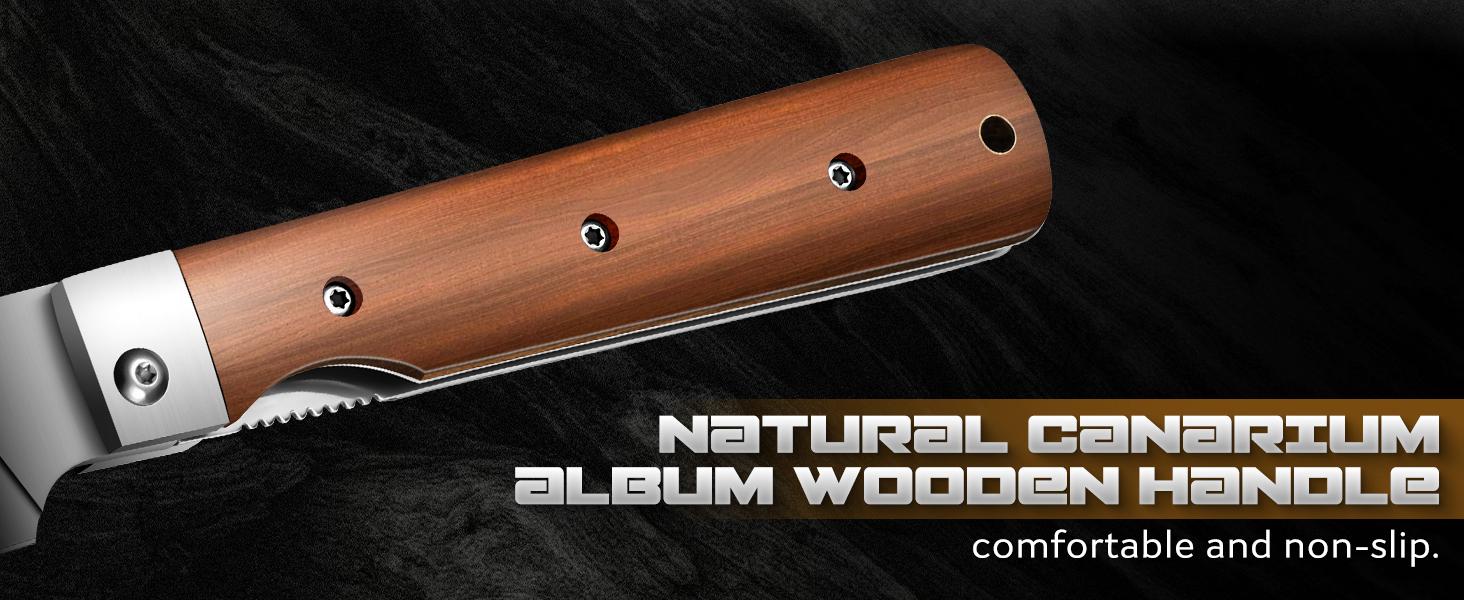 Huusk Folding Chef Knife Set - Including Nakiri, Santoku, Bread and Fruit Knives - EDC Kitchen Knife Set with 440C Stainless Steel Ultra Sharp Blade - Japanese Pocket Knives for Gift Giving