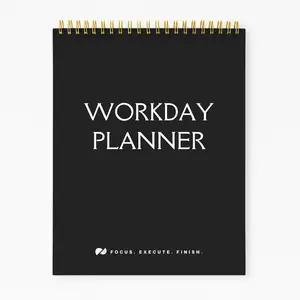 Workday Planner Notepad 65 Sheets 7x9 Daily Schedule Organizer Time Blocking To Do List Productivity Journal Focus Execute Finish
