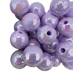 100 Count UV Beads Wholesale 15.5mm or 150 count 13.5mm mix Beaded DIY Pens Base Beads in Assorted Colors and Designs Perfect for Bulk Crafting Needs Jewelry Making Adjustable Chain