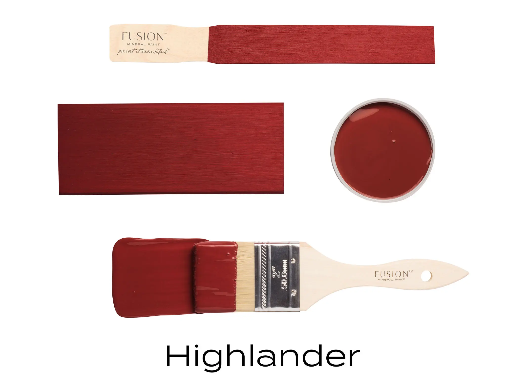 Fusion Mineral Paint + Color: Highlander + Acrylic Resin Paint + Built in Top Coat