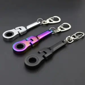 The 10MM Ratcheting Keychain - Compact Durable Steel Keychain with Real Ratcheting Action for Small Jobs - Pocket-Sized & Keyring-Ready