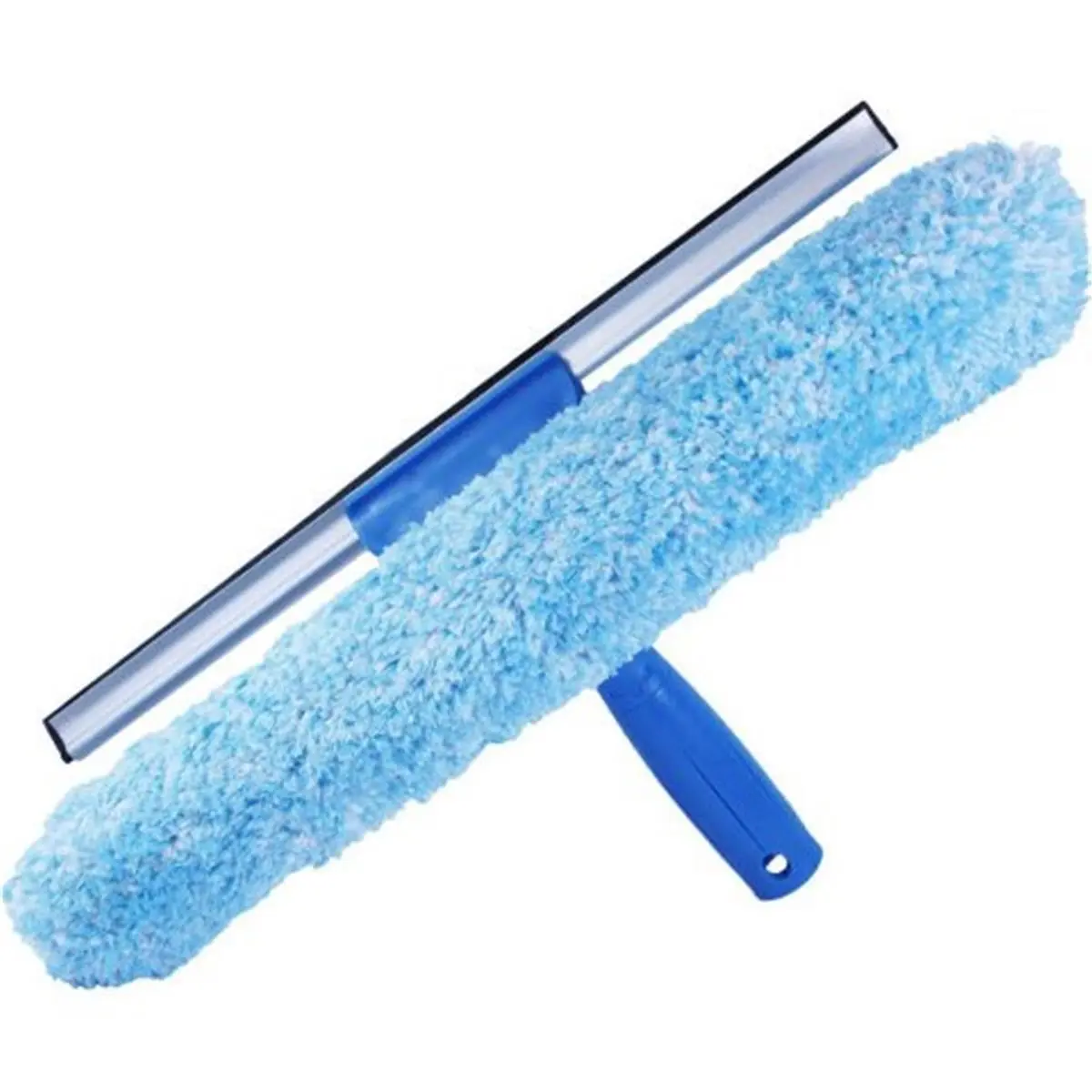 212 MAIN U42 Model 961870 Plastic Body Dual-Use Tool Multifunctional Combi-Squeegee Scrubber Combo with Microfiber Cloth, 14 in. Window Cleaning Tool with Connect and Clean Locking System for Household Tasks, Excellent Absorption