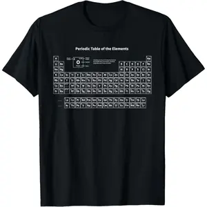 Periodic Table Chemistry T-Shirt – Science Graphic Tee for Students and Professors | Unisex – Great Gift for Chemists and Teachers