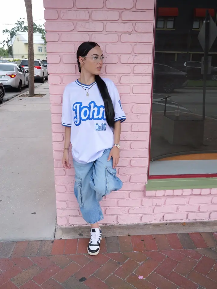 Blue John 3:16 Jersey