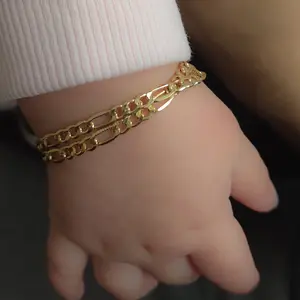 Adjustable Figaro Chain Bracelet | Choose A Material | 18K Gold Plated | Silver Luxe Steel | Solid 925 Sterling Silver
