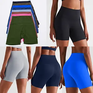 gym sport short Train No Line High Rise Short 6" yoga workout running sports shorts Hidden pocket tights