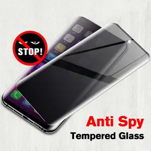 3D Curved Privacy Screen Protector For Samsung Galaxy S23 Ultra S22 S21 Note 20 Ultra 10 Plus S20 S10 Anti Spy Tempered Glass