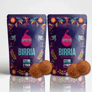 Spicito - Birria Bombs - 4 Pack - Hassle-Free Cooking - Authentic Spices - Slow Cooker or Pressure Cooker - 3 Pounds of Meat - Flavor Flavorful Family Cuisine Elevate