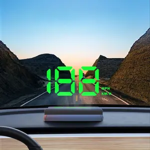 Car Head-Up Display (HUD), GPS Speedometer Head-Up Digital Speed Display, Displays Miles/Kilometers/Hour, Suitable for Cars, Trucks, All-Terrain Vehicles (ATVs), Multi-Purpose Vehicles (MPVs), and Boats, Supports MPH/KM/H Units.Ideal Gift for Drivers.