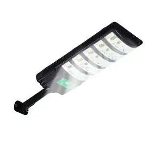 Upgraded Solar Street Light Outdoor 5730 SMD LED 120LM/W Super Bright Monocrystalline Panel LiFePO4 Battery IP65 Waterproof for Yard Garden Street Garage with Remote Control & Motion Sensor