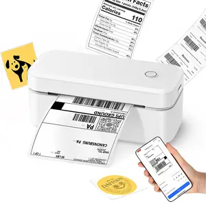 New 4x6 transportation label printer, Bluetooth-compatible thermal printer, suitable for businesses, households, small workshops, DIY label production - compatible with Etsy, Shopify, eBay