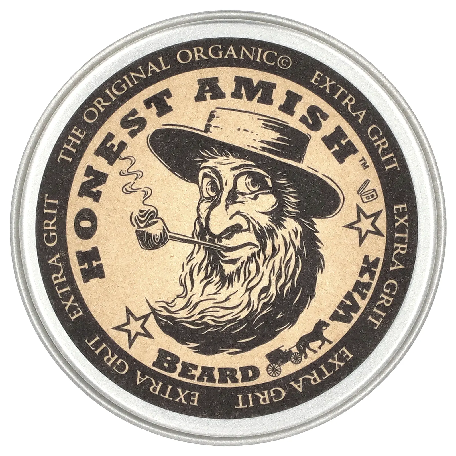 Honest Amish Extra Grit! Beard Wax, 2 oz (60 ml)