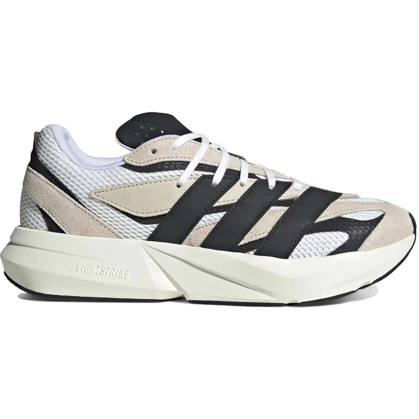adidas Lightblaze Men's Casual Trainer - Breathable Workout Sneakers, Lace-Up Sports Shoes for Daily Wear, Alumina Core Black Cloud White