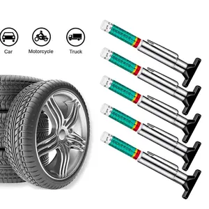 5PCS Smart Color Coded Tire Tread Depth Gauge,Universal Car Tire Tread Depth Meter Reads in MM and 32nds,Quickly Identifies Tread on Tires,Professional Tire Thread Measuring Tool For Car,Motorcycle,SUV