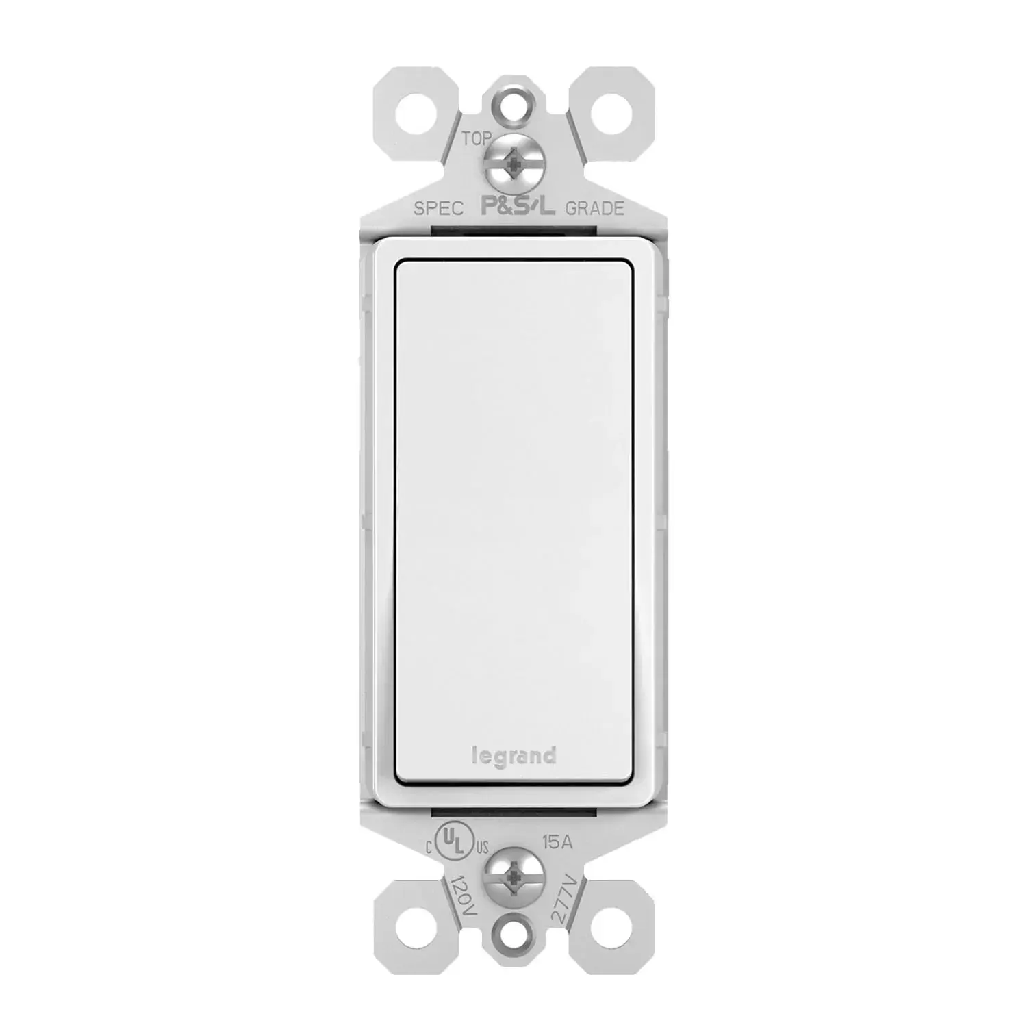 Legrand TM870W radiant Light Switch, 15A, Single-Pole, White