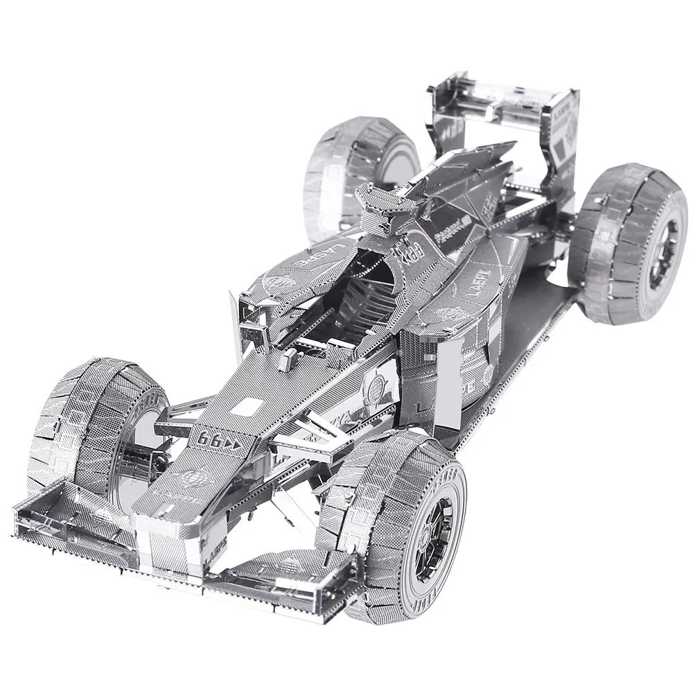 Piececool 3D Metal Puzzles for Adults, DIY 3D Racing Car Model Kits, Brain Teaser Puzzles for Teen Students Men Craft Kits Toys, Great Gifts, 69Pcs