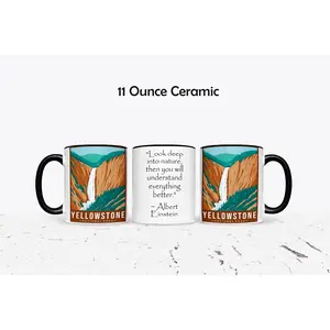 National Parks Series Yellowstone National Park Coffee Mug 11 or 15 Ounce