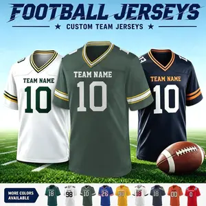 Custom Green Bay Football Jersey Personalized Uniform Team Name Number Logo Shirt clothes Men women and kids Game Day Outfit Father's Day FFT