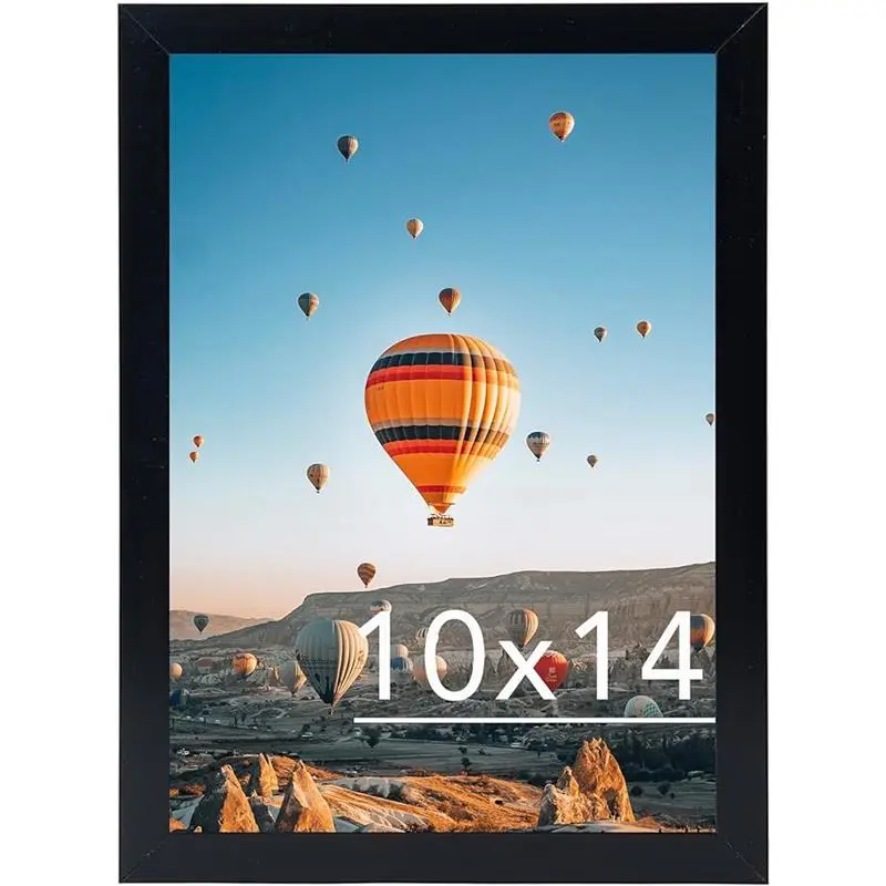 10x14 inch Picture Frame Black for 30 x 40cm Diamond Painting Art, Horizontal and Vertical Formats for Wall Hanging, 10 x 14 Decor Gift Lightweight