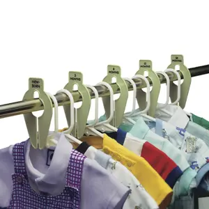 Baby Buddy Size-It Closet Organizers for Neatly Organizing Baby Clothes up to Size 8 Hangers Hanging