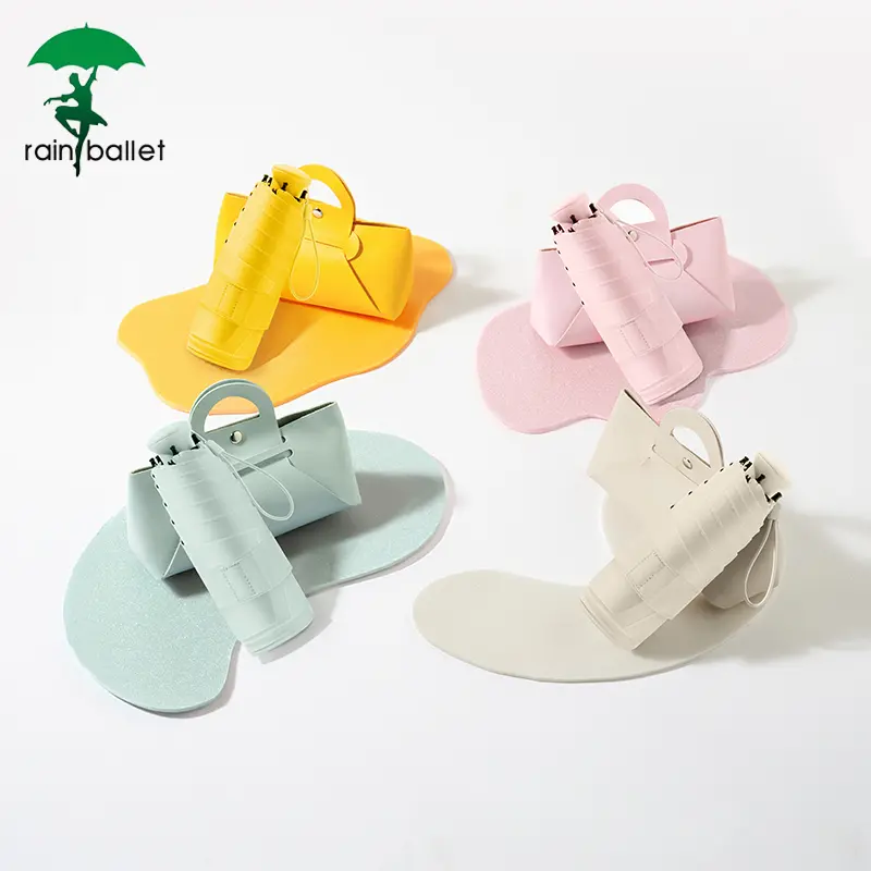【RAINBALLET】Mini UV Umbrella - Lightweight Folding Parasol Sunny Umbrella ,Reinforced Frame Portable Kids/Ladies' Sunshade Umbrella