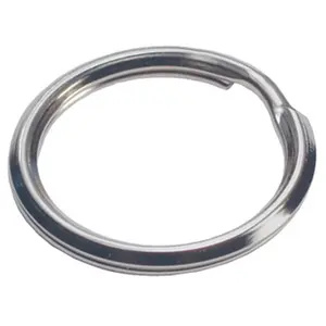 Hillman 1-3/8 in. D Tempered Steel Silver Split Rings/Cable Rings Key Ring (Pack of 50).
