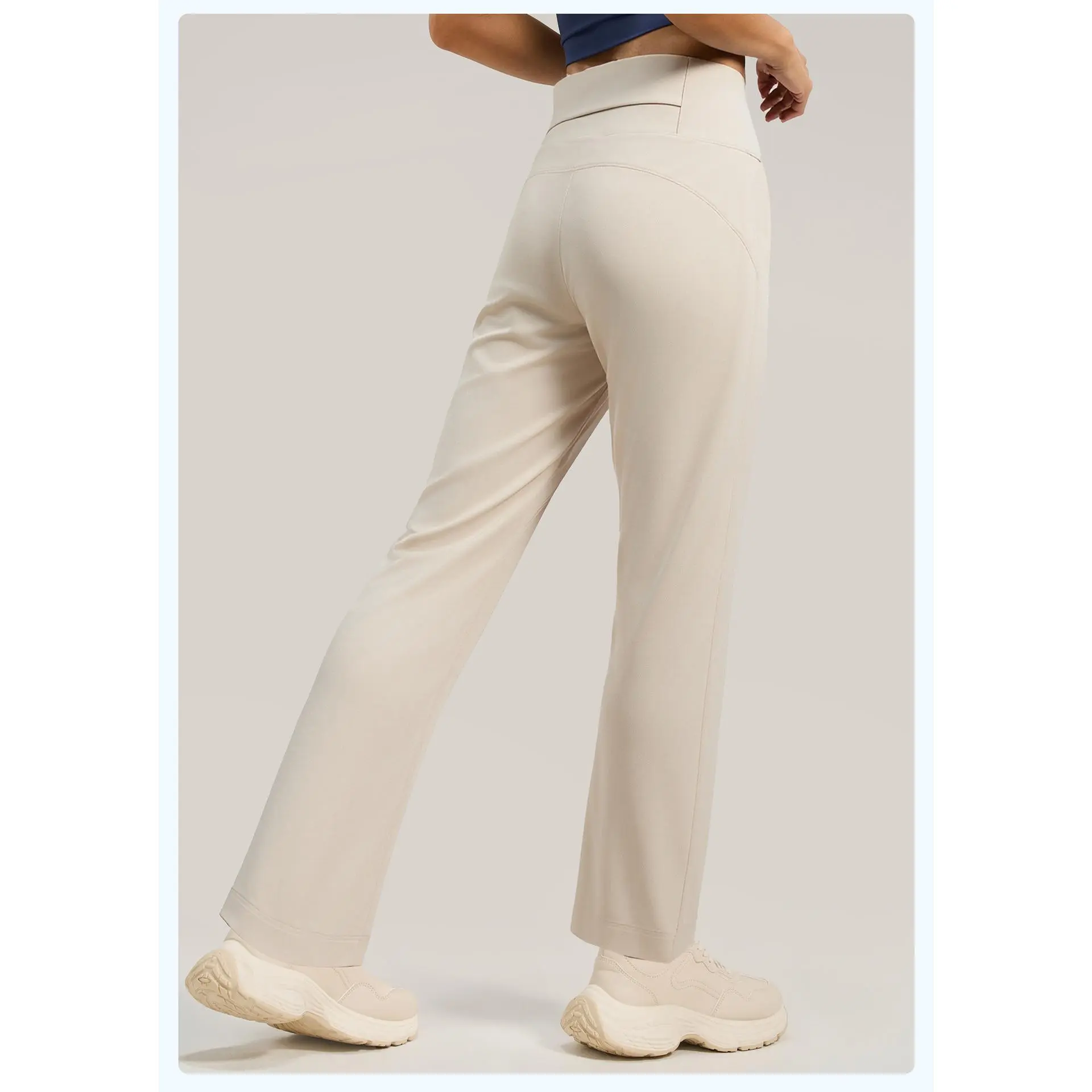 ALPINEA High-Waisted Yoga Pants with Back Waist Pocket - Wide Leg, Tummy Control, Butt Lifting & Heightening| Gym/Pilates Workout Pants high-waist tummy control yoga pant modest gym outfits comfortable workout clothes