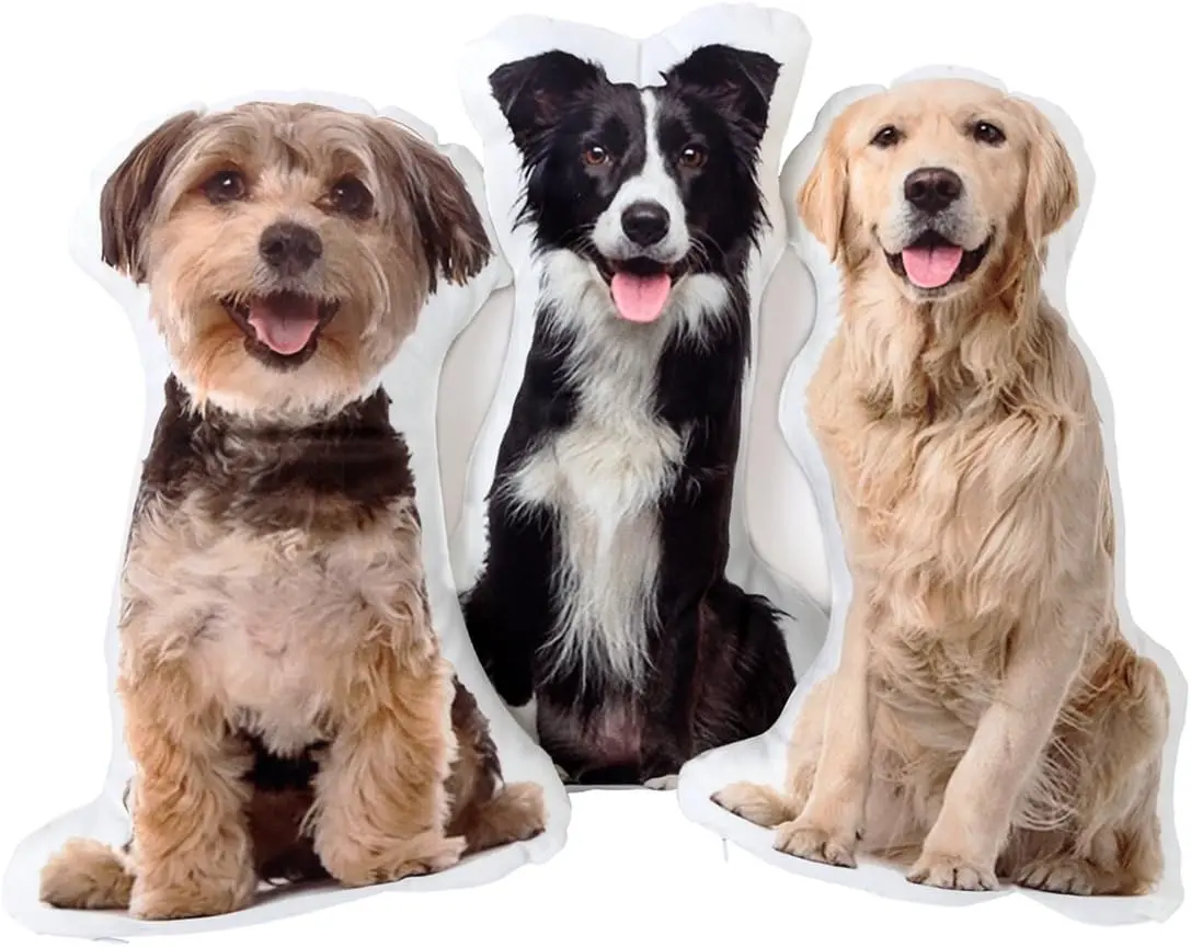 Customized Ugly Pet Pillow Personalized Plush Filled Animal With Pet Photos Soft Fabric Cute And Fun Gift For Cat And Dog Enthusiasts Mixed Colors Comfortable Home Decor Vibrant Pillow Customizable Textiles Father's Day Mother's Day All Seasons