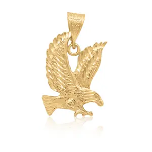 Gold Eagle Pendant - Fashion Accessory for Men and Women