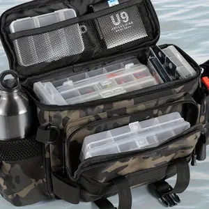 3-in-1 Convertible Bait Bag | Tackle Backpack, Chest Pack, Belt Bag | Smart Storage Organizer | Fishing Tackle Organizer
