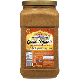 Rani Garam Masala Indian 11-Spice Blend 80oz (5lbs) 2.27kg PET Jar ~ All Natural, Salt-Free | Vegan | No Colors | Gluten Friendly | Kosher | NON-GMO