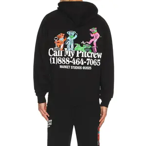 Market x Grateul Dead Call My Pitcrew Hoodie in Black