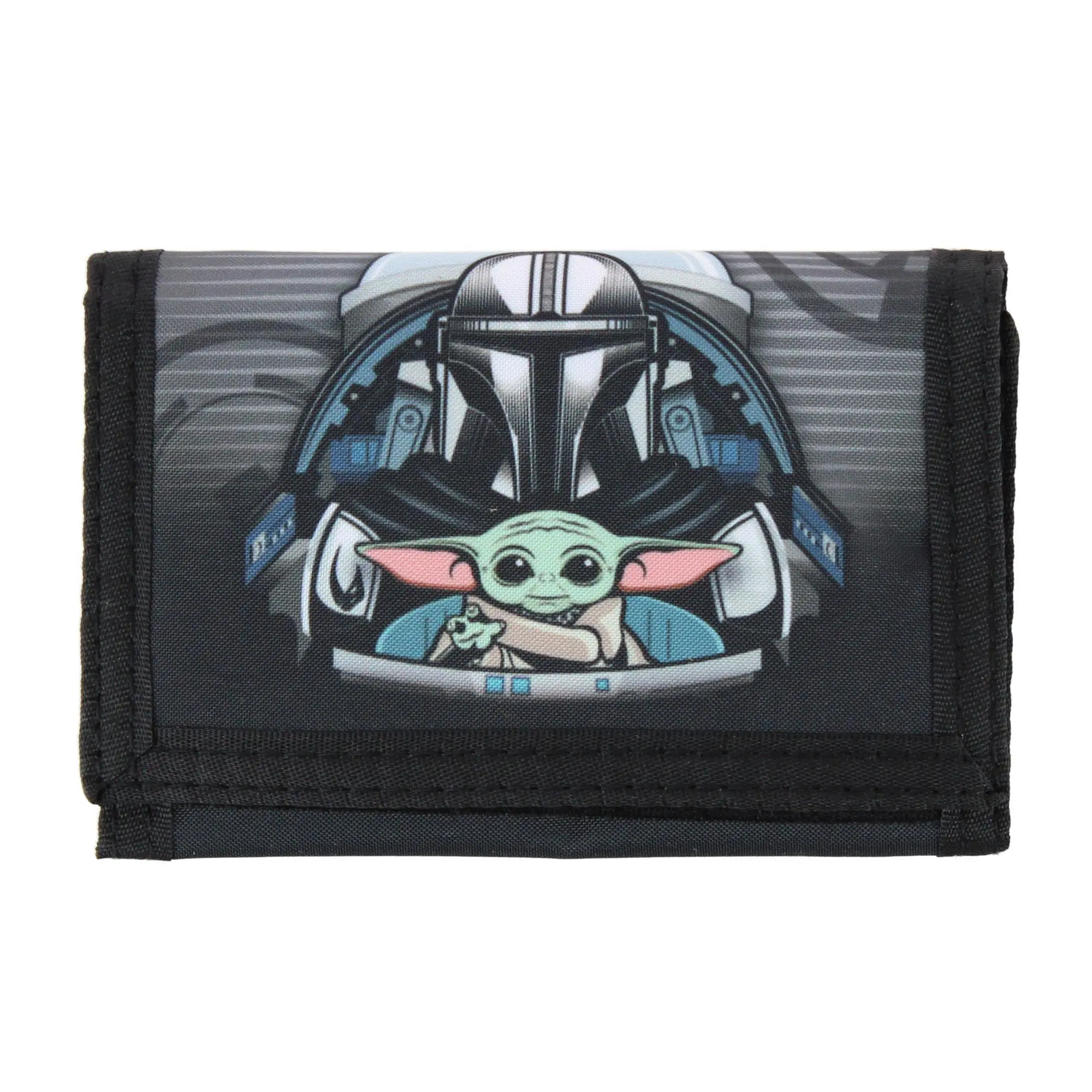Textiel Trade Disney's Kid's Mandalorian & Grogu Tri-Fold Wallet, Trifold Wallets
