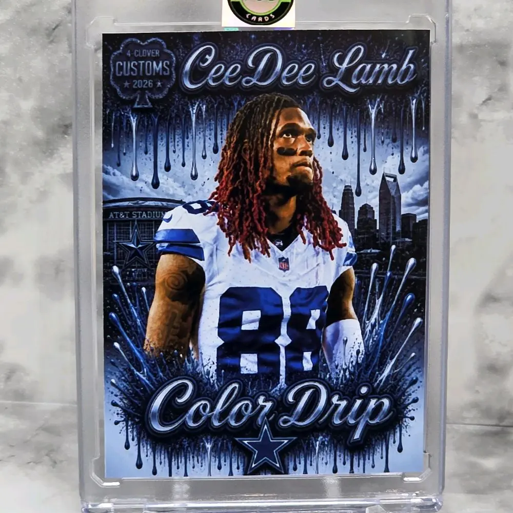 CeeDee Lamb Cowboys Custom One of One Football Card