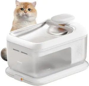 Thermostatic Automatic Pet Water Fountain, Cordless Pet Water Dispenser, Heating Function, 4.5L with Stainless Steel Tray for Cats Dogs Multiple Pets Indoor, S7 Air, Plus.