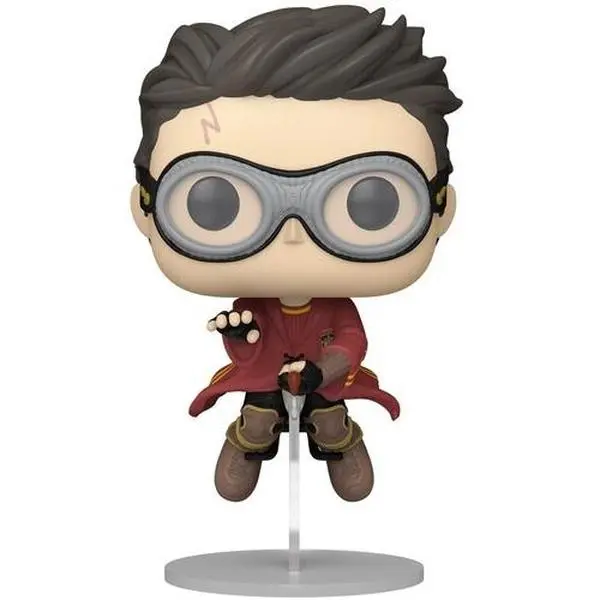 Funko POP! Movies: Harry Potter and the Prisoner of Azkaban - Harry with Broom Quidditch Collectible Item, Cute Collectible Figurine, Vinyl Figure & Uniform Figure Statue, Collectible Items