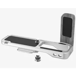 FALCAM Metal Hand Grip L Bracket Anti-Slid Rabbit Cage Bracket Tripod for FUJI Film X100 VI - Quick Release Aluminium, Black Durable Camera Rubber Smartphone Alloy