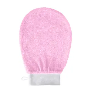 Home Fashion Exfoliating Bath Gloves Body Scrubber Body Back Scrubber