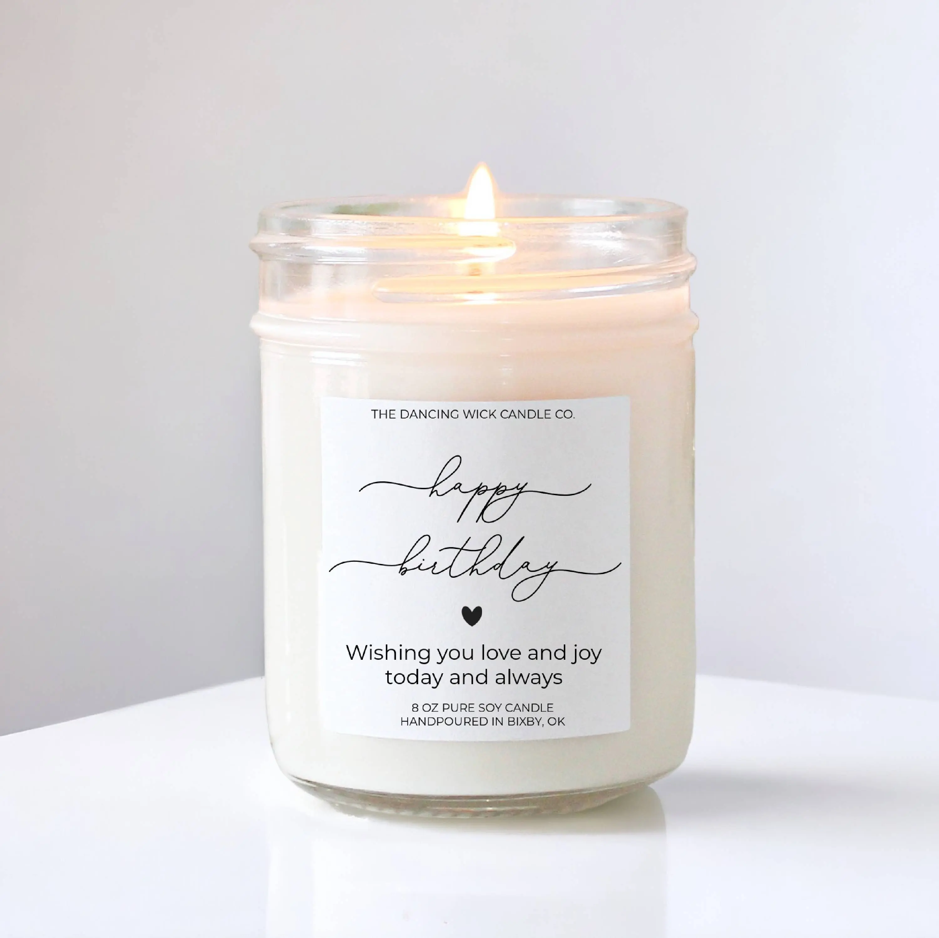 Happy Birthday Gift Candle | Mimosa Champagne
