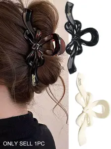 Elegant and sweet bowknot styling hairpin set, women's elegant and fashionable hairpin with large bowknot, suitable for daily life and various occasions