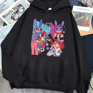 Jax The Amazing Digital Circus Hoodie Fashion Long Sleeve Kawaii Unisex Autumn Winter Vintage Sweatshirts Casual Y2K Top Tees