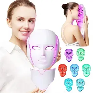 7 Color LED Face Mask, Cordless & Portable, Rechargeable for Home & Travel, Ideal Gift for Women, Facial Skin Care