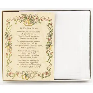 Personalized For the Groomsmen Poetry Wedding Handkerchief