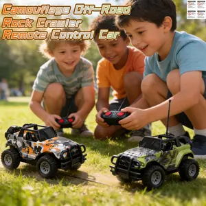 Random Color Graffiti Pattern RC Off-Road Rock Crawler, Remote Control Car Toy Military Fighter Friction Powered Vehicle Strong Rapid Drift RC Racing Car, RC Model Car for Boys Girls Age 3 4-12 Birthday Gifts Stocking Fillers, Remote Control Truck