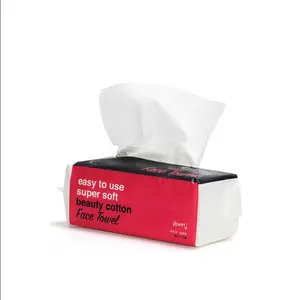 Super Soft Beauty Cotton Face Towel - 65 Disposable Facial Cleansing Tissues Gentle Hygienic Super Soft Material Ideal for Everyday Use